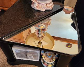 Modern Mirrored Side Table 