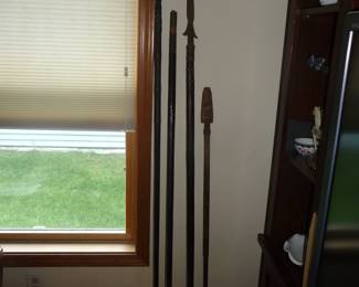 canes and spear