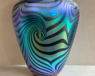 Robert Eickholt Art Glass Vase