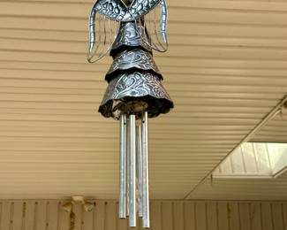 One of many vintage wind chimes found at this estate.