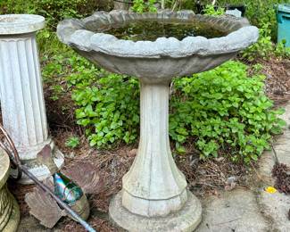 One of several beautiful pieces of concrete yard art found on this estate.  