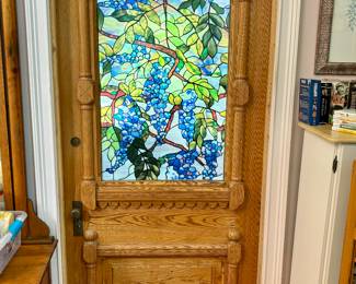 One of three custom doors that are for sale in this house. This one is an absolute stunner!