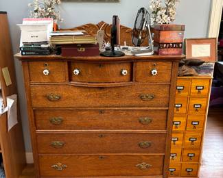 Antique Tiger Oak Dresser