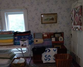Quilts, cedar chest