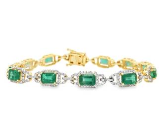 Emerald and Diamond Bracelet