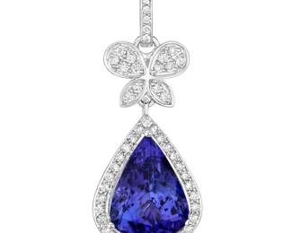 Tanzanite & Diamond Pendant Necklace