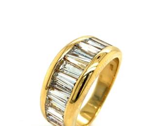 Natural Baguette Diamond Ring