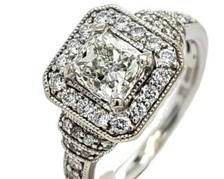 Princess-Cut Diamond Ring, VS Certified and Appraised
