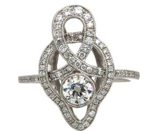 Diamond & Platinum Ring Contemporary