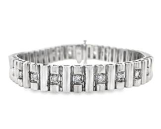 Jubilee Link Diamond Tennis Bracelet