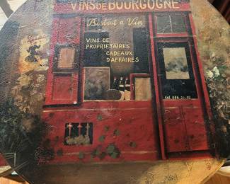 Cafe table & 2 stools -$20