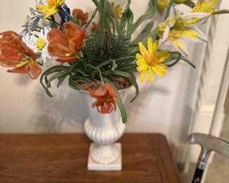 Vintage beaded flowers.