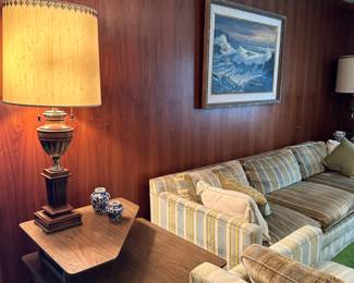 1960s step back tables, pair.