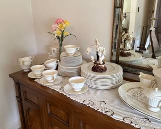 Large set of Lenox Cretan pattern.  