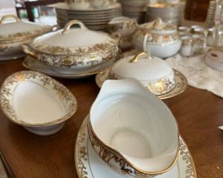 NORITAKE “Christmas Ornament” pattern.  Large set. 