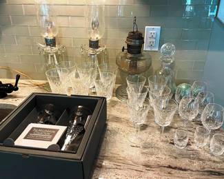 A collection of Waterford cut crystal