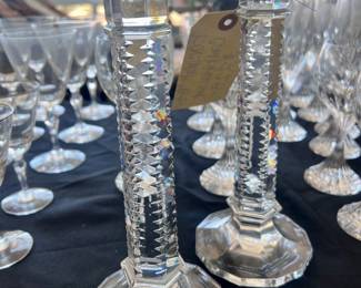 Baccarat candle stick holders