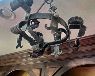 Wrought iron fixtures everywhere 