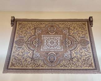 Tapestry up high with hardware