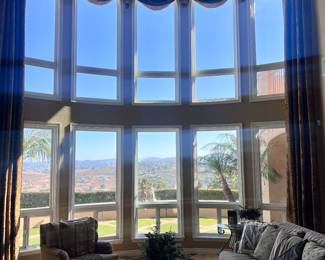 Our beautiful living room and decor is Tuscany meets Bonsall!