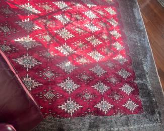 Gorgeous silk Pakistan rug signed