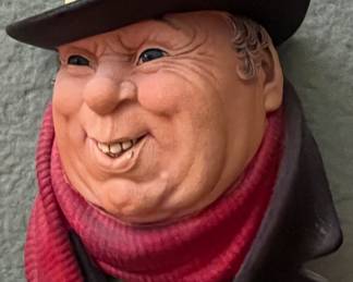 Vintage 1964 Chalkware Bossons Head Made in England Tony Weller