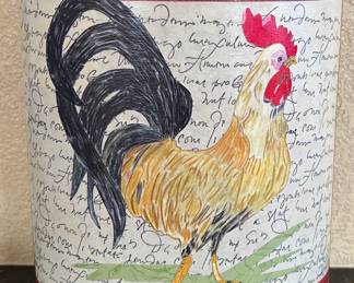 Rooster Trashcan