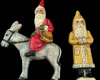 Vaillancourt Kris Kringle on Mule, Santa