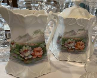 Porcelain Germany Vintage Cream & Sugar
