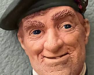 Vintage 1969 Chalkware Bossons Head Made in England Jock