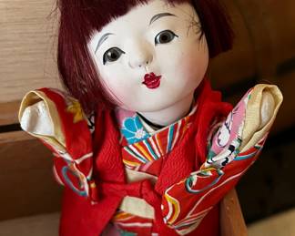 Vintage Ichimatsu Gofun Asian Baby Girl Doll