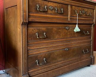 Antique Buffet w Marble/Granite Top
