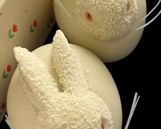 Dept 56 Hand Painted Porcelain Bunnies and Chicks