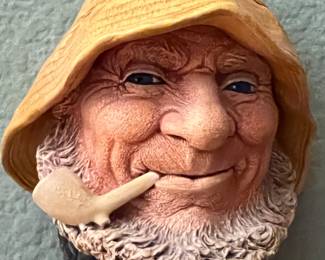 Vintage 1971 Chalkware Bossons Head Made in England Old Salt