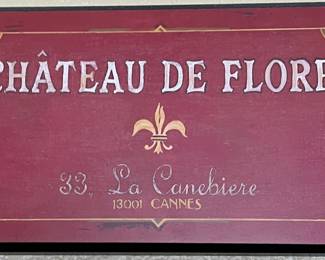 Chateau De Flore Sign