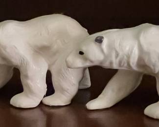 Cast Iron Miniature Polar Bears