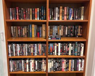 Books, VHS tapes, DVDs