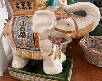 Elephant garden stool