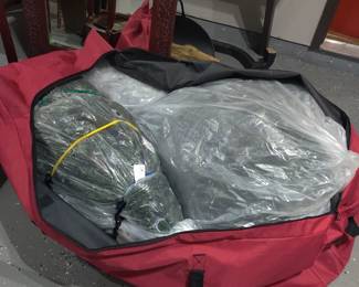 Large Christmas tree with bag