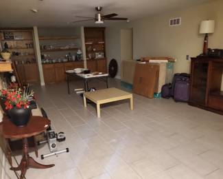 Basement items....and garage  (1980s Retro table)