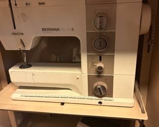 Vintage Bernina sewing machine and large
Amount of supplies