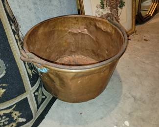 Huge brass pot