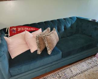 Fabulous jewel toned sofa