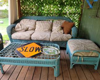 Vintage wicker furniture