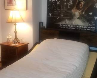 Adjustable bed base with remote. Futon mattress