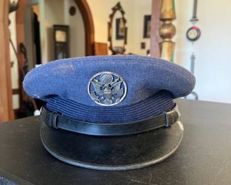Vintage Flight Ace Air Force Uniform Hat 1950s
