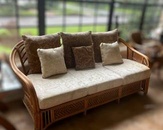 Vintage Ratan couch 