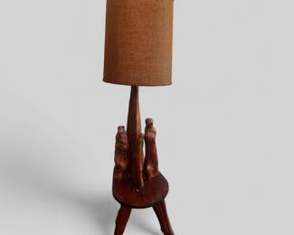 Vintage Cypress Knee Mid Century Modern Floor Lamp. It works.