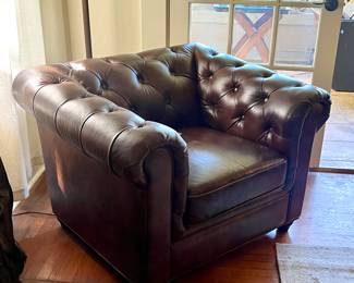 Remington Chesterfield Leather Chair