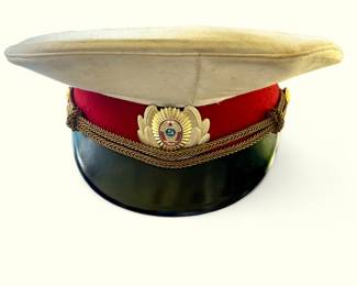 Vintage Soviet Military Officers Visor Police Cap